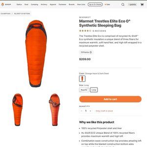 Marmot Trestles 0 Degree Sleeping Bag